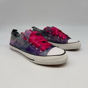 Colorful Tie-Dye Canvas Sneakers-like new-size 9